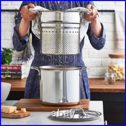 All-Clad D3 Tri-Ply Stainless-Steel 7-Qt Pasta Pentola withLid and Insert