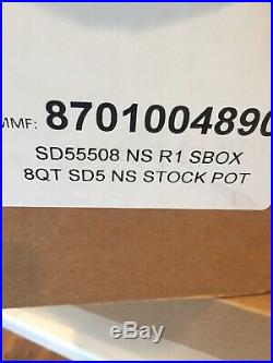All-Clad D55508NS D5 Polished Non-Stick 5-Ply 8qt Stock Pot(No Box)