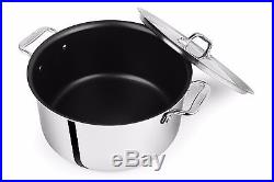 All-Clad D55508 D5 Polished Non-Stick 5-Ply Dishwasher Safe 8-qt Stock No Lid