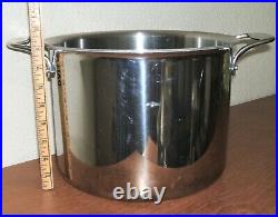 All Clad D5 12qt Stockpot Stewpot 5ply Stainless Steel Cookware 11.25 Large