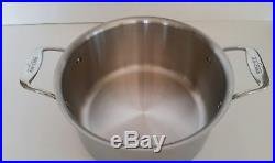 All-Clad D5 8 Qt Stock Pot Polished Stainless New No Retail Box