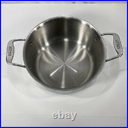 All-Clad D5 8qt Stock Pot Sauce Pot Stainless Steel 5-ply Cookware 11 No Lid