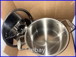 All-Clad D5 Brushed 5-Ply 8Qt Stock Pot with lid
