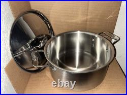 All-Clad D5 Brushed 5-Ply 8Qt Stock Pot with lid