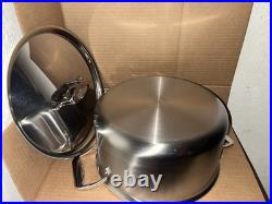 All-Clad D5 Brushed 5-Ply 8Qt Stock Pot with lid