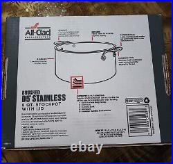 All-Clad D5 Brushed 5-Ply 8-qt Stock Pot with Lid All clad New in box