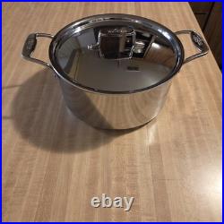 All-Clad D5 Stainless 3-ply Bonded Stockpot with lid, 8 quart