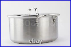 All-Clad D5 Stainless Steel Brushed 5-ply 8-qt Stockpot With Lid New