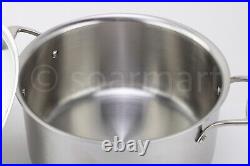 All-Clad D5 Stainless Steel Brushed 5-ply 8-qt Stockpot With Lid New
