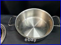 All-Clad D7 Stainless Steel 7-Ply 6 Qt Stock Pot with Dome Lid