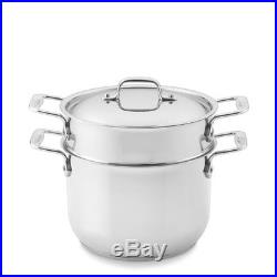 All-Clad E414S6 Stainless Steel Pasta Pot and Insert Cookware, 6-Quart