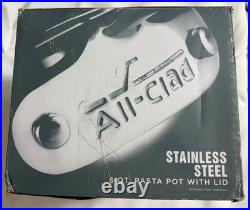 All-Clad E414S6 Stainless Steel Pasta Pot and Insert Cookware 6-Quart NEW