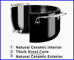 All Clad FUSIONTEC Ceramic w Steel Core Soup Pot 4qt Germany NIB Free Shipping