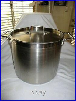 All-Clad Gourmet Accessories Stainless Stockpot w Lid 16 Qt. W Lid Heavy Gauge
