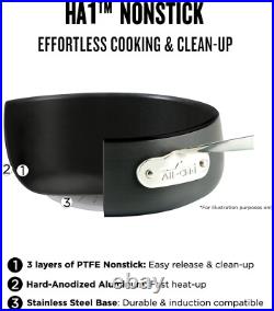All-Clad HA1 Hard Anodized Nonstick Cookware, 10 PC Set Oven Safe 500F- Lid All-Clad HA1 Hard Anodized Nonstick Cookware, 10 PC Set Oven Safe 500F- Lid