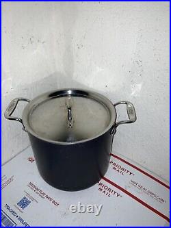 All Clad LTD2 Anodized Stainless 6Qt With Lid Stockpot Used