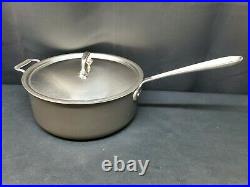All Clad LTD 6-Quart Stainless Steel Sauce Pan Stock Pot, with Lid and Handle