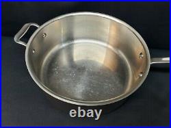 All Clad LTD 6-Quart Stainless Steel Sauce Pan Stock Pot, with Lid and Handle