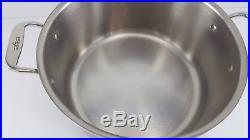 All-Clad LTD 8 QT Quart Stock Pot Anodized, Stainless Steel Interior withLid VGUC