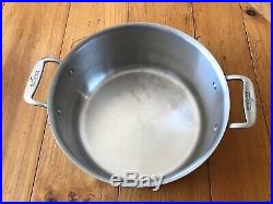 All Clad LTD 8qt Stock Pot Aluminum / Stainless Steel V. Good