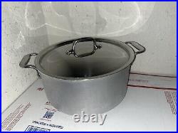 All-Clad LTD Vintage Stock Pot 8Qt Stainless Steel Hard Anodized WithLid