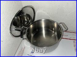 All-Clad LTD Vintage Stock Pot 8Qt Stainless Steel Hard Anodized WithLid