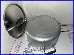 All-Clad LTD Vintage Stock Pot 8Qt Stainless Steel Hard Anodized WithLid