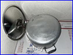 All-Clad LTD Vintage Stock Pot 8Qt Stainless Steel Hard Anodized WithLid