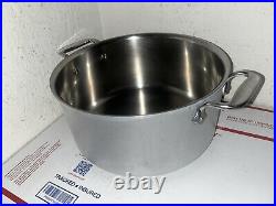 All-Clad LTD Vintage Stock Pot 8Qt Stainless Steel Hard Anodized WithLid
