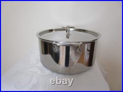 All Clad Large Cooking Stock Pot With Lid Stainless Steel 8 Quart VGC
