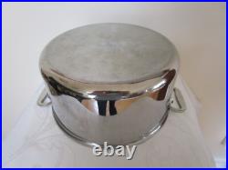 All Clad Large Cooking Stock Pot With Lid Stainless Steel 8 Quart VGC