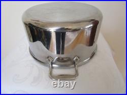 All Clad Large Cooking Stock Pot With Lid Stainless Steel 8 Quart VGC