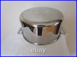 All Clad Large Cooking Stock Pot With Lid Stainless Steel 8 Quart VGC