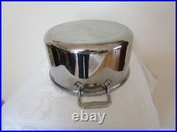All Clad Large Cooking Stock Pot With Lid Stainless Steel 8 Quart VGC