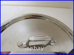 All Clad Large Cooking Stock Pot With Lid Stainless Steel 8 Quart VGC