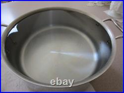 All Clad Large Cooking Stock Pot With Lid Stainless Steel 8 Quart VGC
