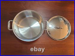All Clad Master Chef 8 qt Stock Pot with Lid USA Aluminum with Stainless inide