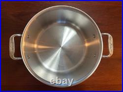 All Clad Master Chef 8 qt Stock Pot with Lid USA Aluminum with Stainless inide