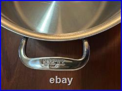 All Clad Master Chef 8 qt Stock Pot with Lid USA Aluminum with Stainless inide