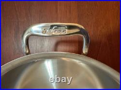 All Clad Master Chef 8 qt Stock Pot with Lid USA Aluminum with Stainless inide