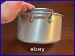 All Clad Master Chef 8 qt Stock Pot with Lid USA Aluminum with Stainless inide