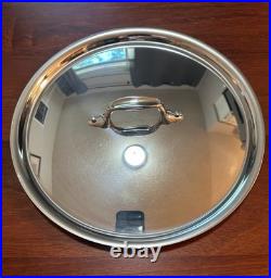 All Clad Master Chef 8 qt Stock Pot with Lid USA Aluminum with Stainless inide