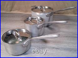 All-Clad Master Chef Cookware Set (10 Nice Pcs. Pots/Pans/Lids) Very Clean