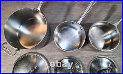 All-Clad Master Chef Cookware Set (10 Nice Pcs. Pots/Pans/Lids) Very Clean