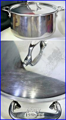 All Clad Metal Crafters 8 Quart Stock Pot with Lid USA Made