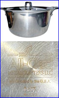 All Clad Metal Crafters 8 Quart Stock Pot with Lid USA Made
