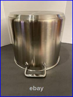 All Clad RARE 20 Quart XXL Brushed Stainless Steel Stock Pot No Lid EUC