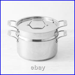 All-Clad Simply Strain Stainless-Steel 8 qt Multipot with lid