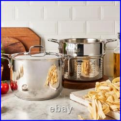 All-Clad Specialty Stainless Steel Stockpot, Multi-Pot with 6 Quarts, Silver
