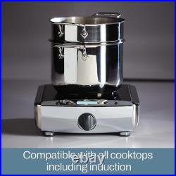 All-Clad Specialty Stainless Steel Stockpot, Multi-Pot with 6 Quarts, Silver